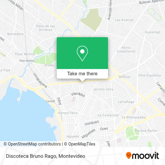 Discoteca Bruno Rago map