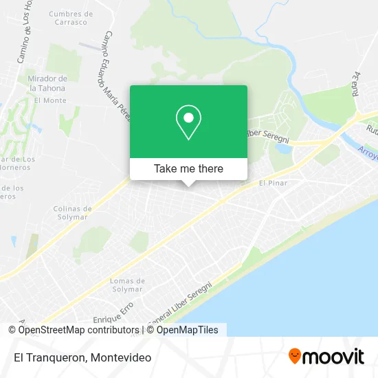 El Tranqueron map