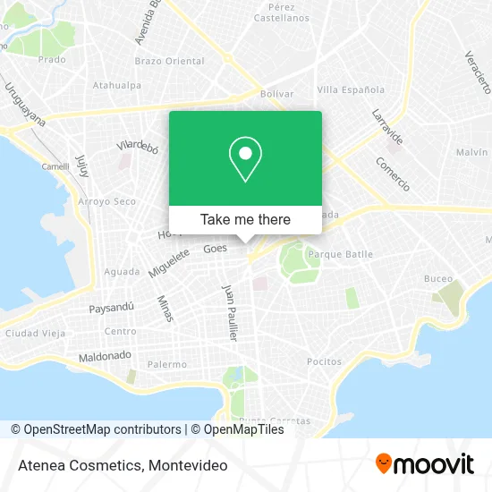 Atenea Cosmetics map