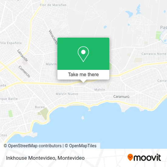 Inkhouse Montevideo map