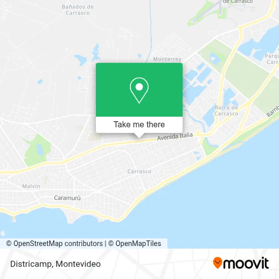 Districamp map