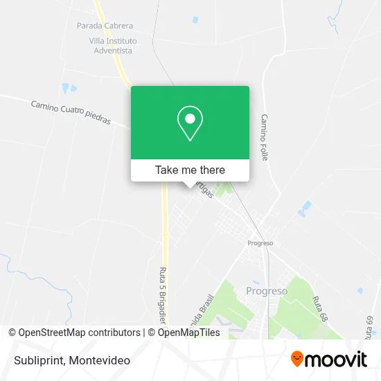 Subliprint map
