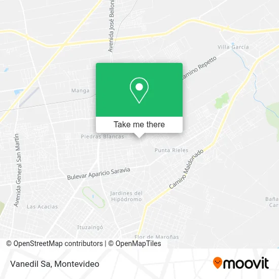 Vanedil Sa map