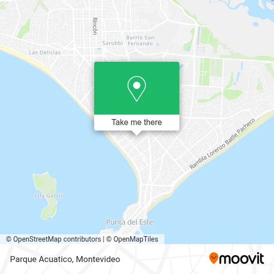 Parque Acuatico map