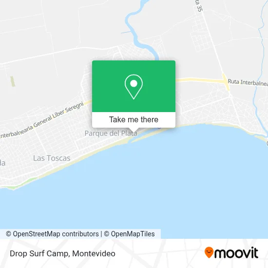 Drop Surf Camp map