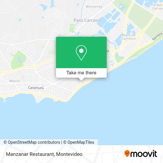 Manzanar Restaurant map