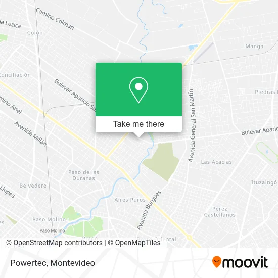 Powertec map