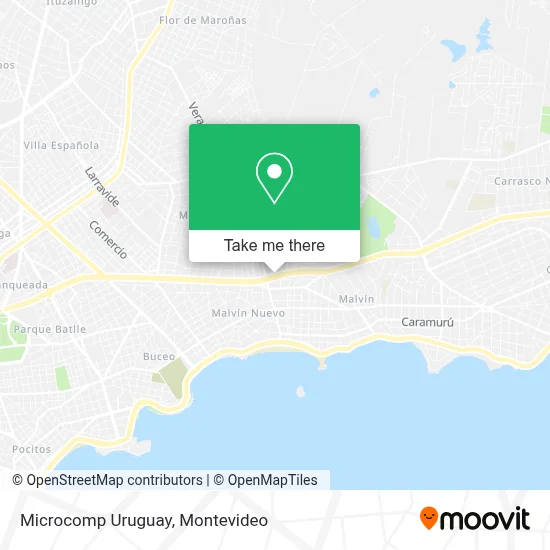 Microcomp Uruguay map
