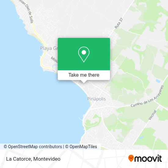 La Catorce map
