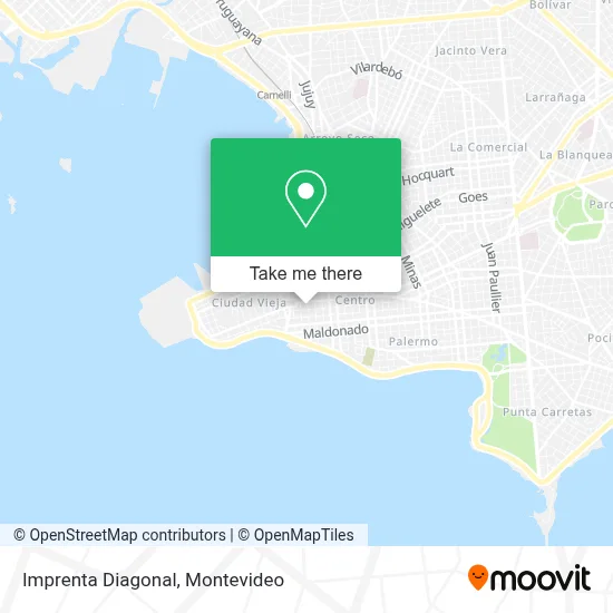 Imprenta Diagonal map