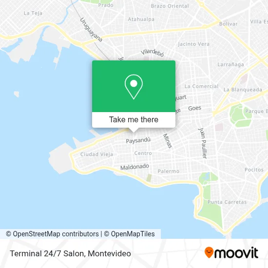 Terminal 24/7 Salon map