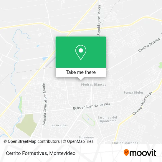 Cerrito Formativas map