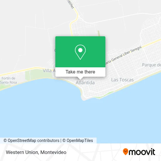 Western Union map