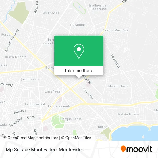Mp Service Montevideo map