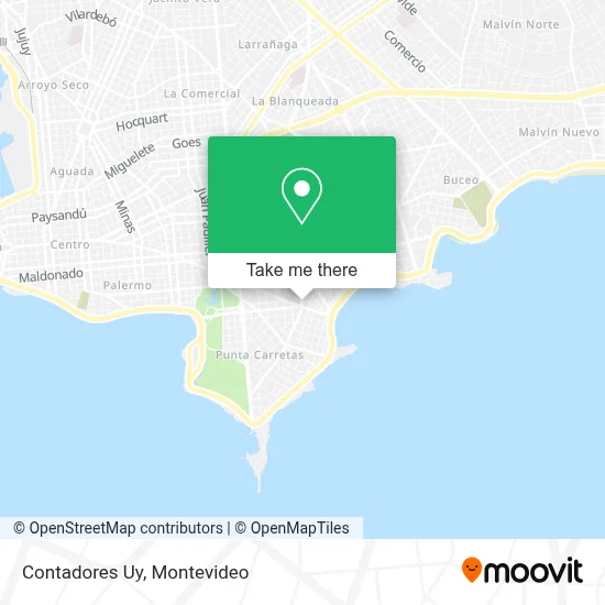 Contadores Uy map