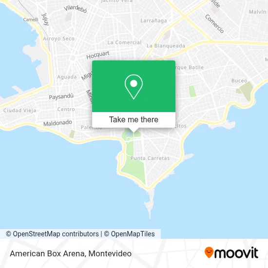 American Box Arena map