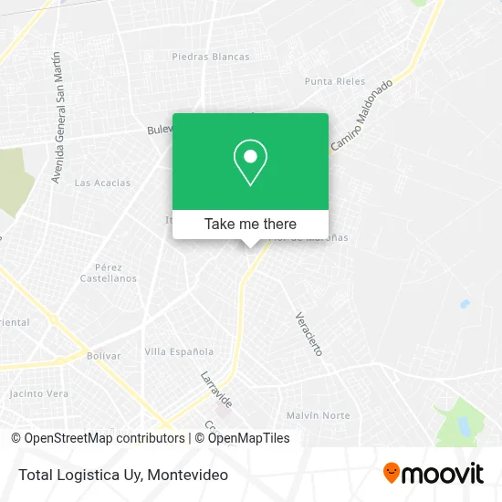 Total Logistica Uy map