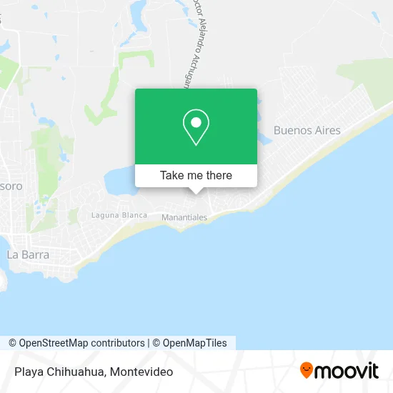 Playa Chihuahua map