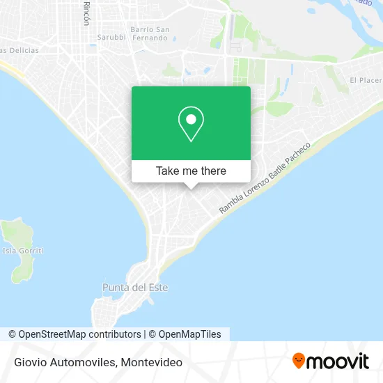Giovio Automoviles map