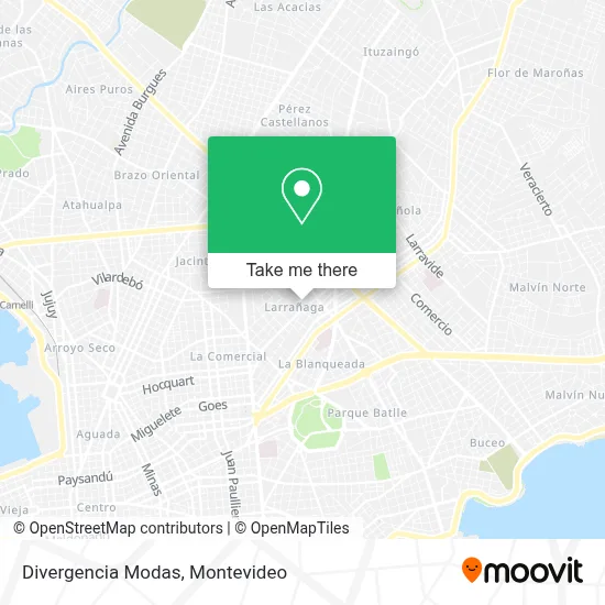 Divergencia Modas map