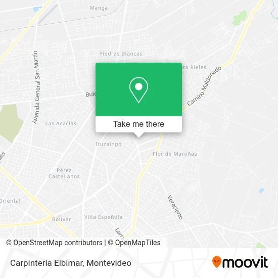Carpinteria Elbimar map