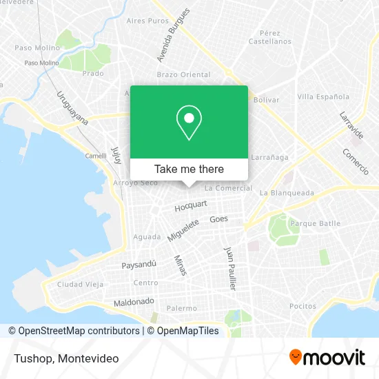 Tushop map