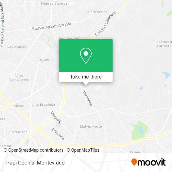 Papi Cocina map