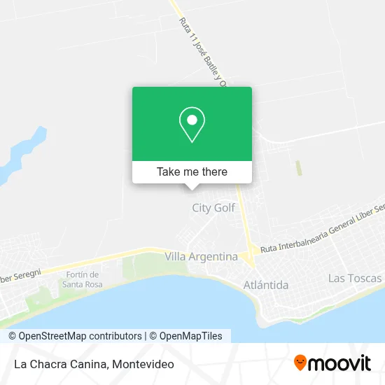 La Chacra Canina map