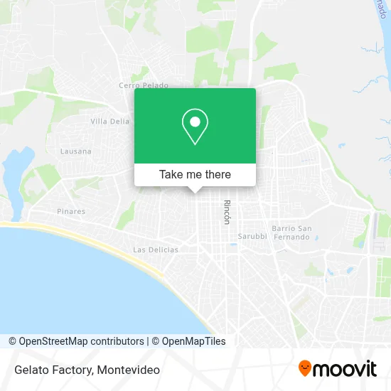 Gelato Factory map