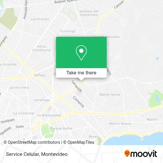 Service Celular map