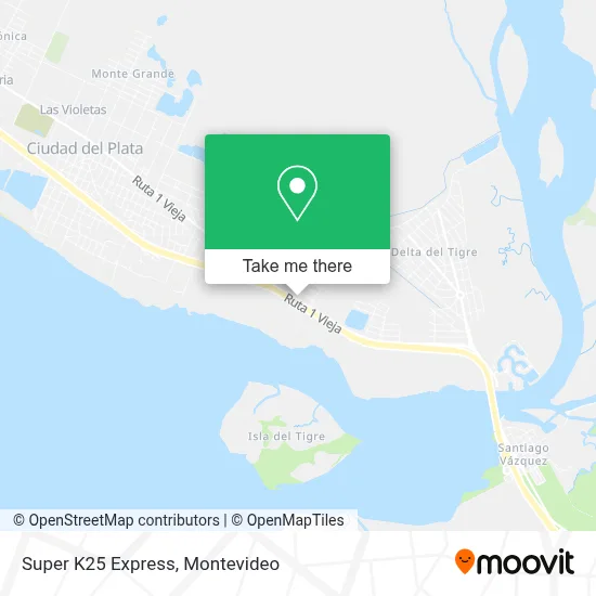Super K25 Express map