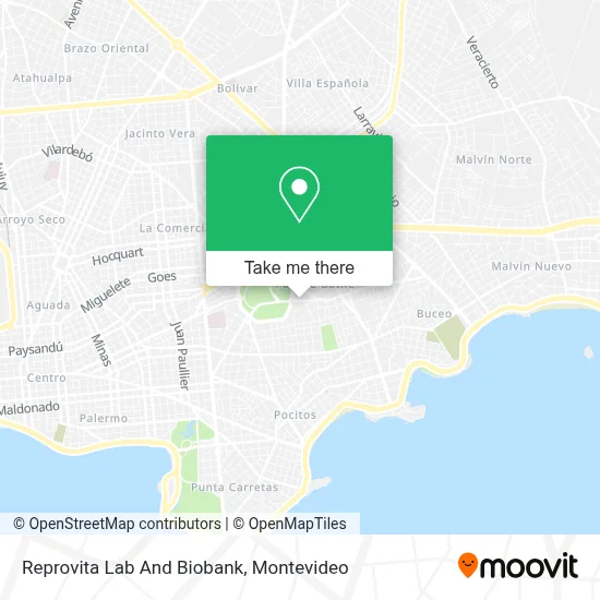 Reprovita Lab And Biobank map