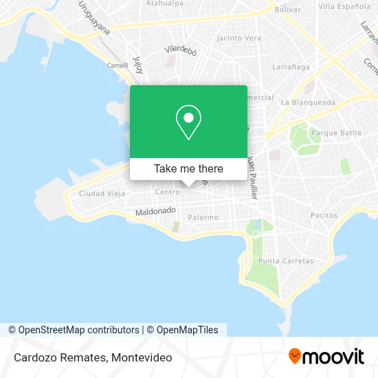 Cardozo Remates map