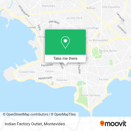 Indian Factory Outlet map