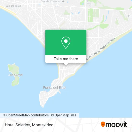 Hotel Solerios map