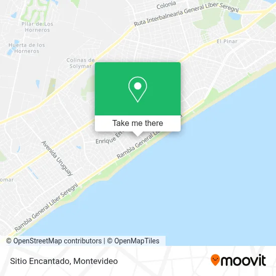 Sitio Encantado map