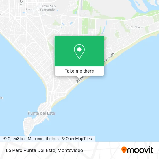 Le Parc Punta Del Este map