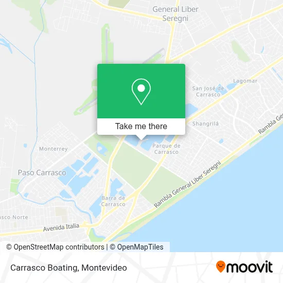 Carrasco Boating map