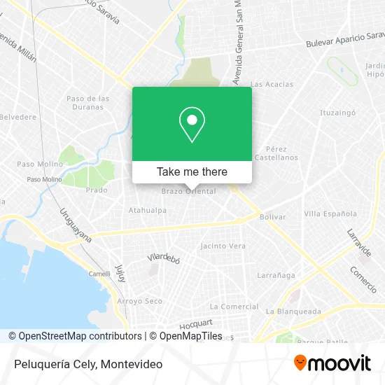 Peluquería Cely map