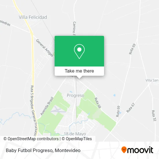 Baby Futbol Progreso map