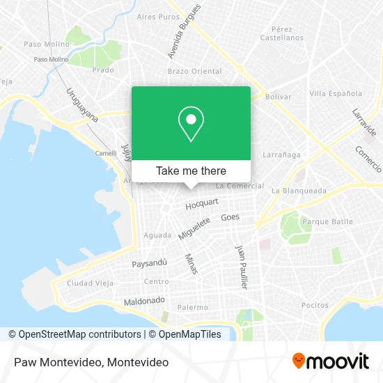 Paw Montevideo map