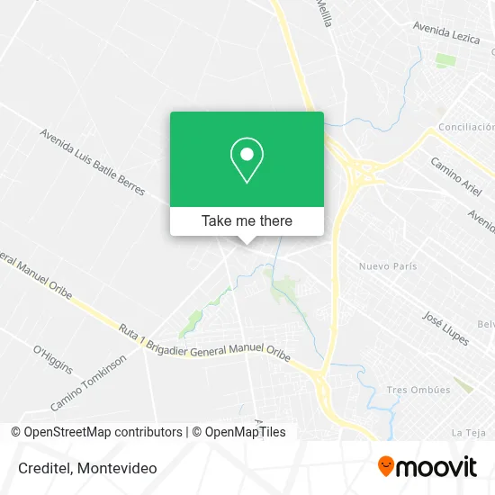 Creditel map