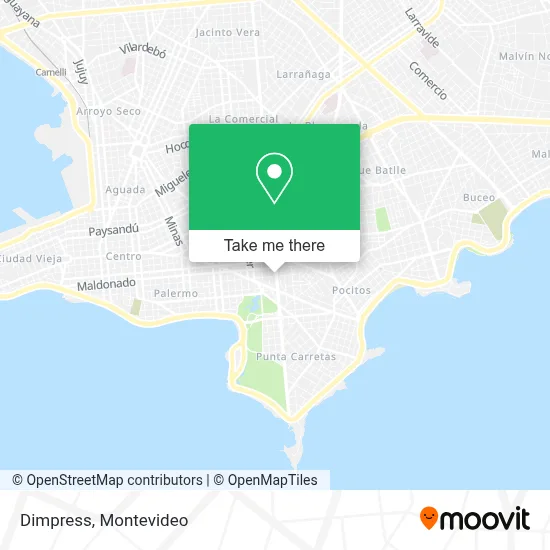 Dimpress map