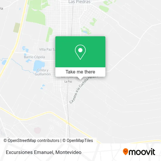 Excursiones Emanuel map
