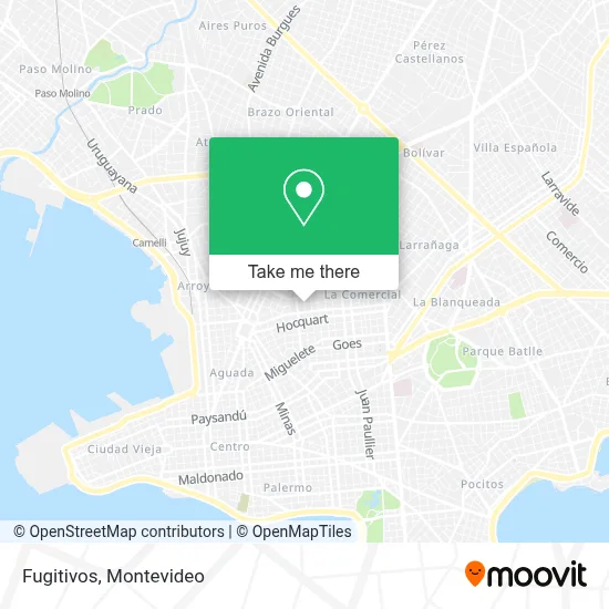 Fugitivos map