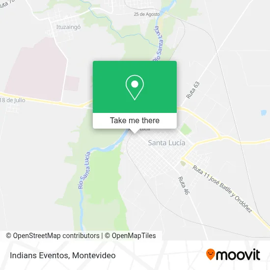 Indians Eventos map