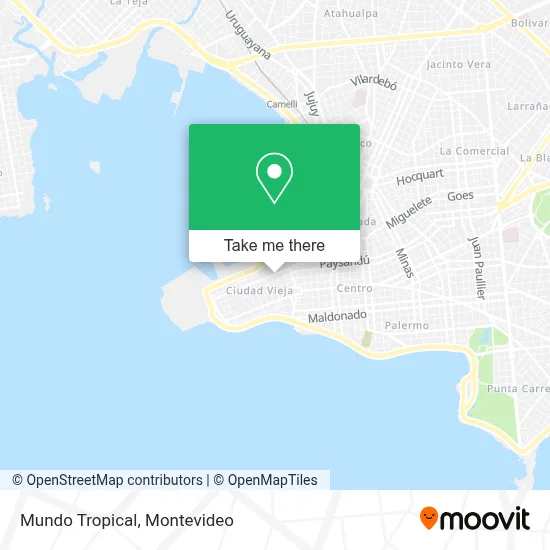 Mundo Tropical map