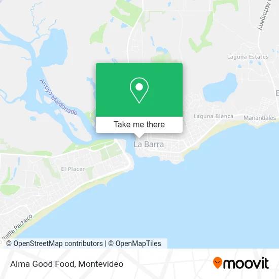 Alma Good Food map