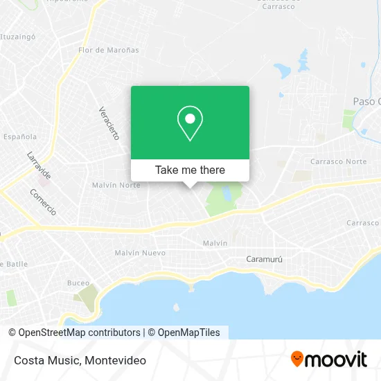 Costa Music map