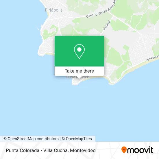Punta Colorada - Villa Cucha map
